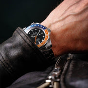 Oceaneva Deep Marine Explorer GMT Automatic 1250M Pro Diver Orange Blue - Watches.com - BK.BL.NH.OY.GMT.ST