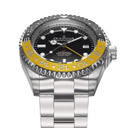 Oceaneva Deep Marine Explorer GMT Automatic 1250M Pro Diver Yellow Black - Watches.com - BK.RH.YL.GMT.ST