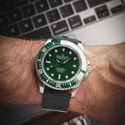 Oceaneva Deep Marine Explorer II Automatic 1250M Pro Diver All Green - Watches.com - GRII200GRST