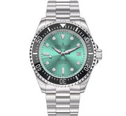 Oceaneva Deep Marine Explorer II Automatic 1250M Pro Diver Aquamarine Limited Edition - Watches.com - BKII200AQST