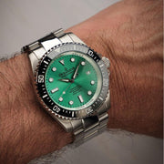 Oceaneva Deep Marine Explorer II Automatic 1250M Pro Diver Aquamarine Limited Edition - Watches.com - BKII200AQST