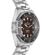 Oceaneva Deep Marine Explorer II Automatic 1250M Pro Diver Black Brown Limited Edition - Watches.com - BKII200BRST