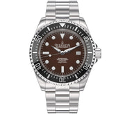 Oceaneva Deep Marine Explorer II Automatic 1250M Pro Diver Black Brown Limited Edition - Watches.com - BKII200BRST