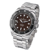 Oceaneva Deep Marine Explorer II Automatic 1250M Pro Diver Black Brown Limited Edition - Watches.com - BKII200BRST