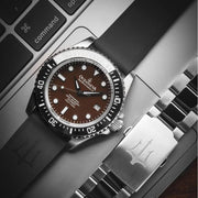 Oceaneva Deep Marine Explorer II Automatic 1250M Pro Diver Black Brown Limited Edition - Watches.com - BKII200BRST