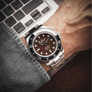 Oceaneva Deep Marine Explorer II Automatic 1250M Pro Diver Black Brown Limited Edition - Watches.com - BKII200BRST