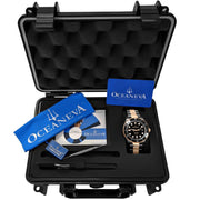 Oceaneva Deep Marine Explorer II Automatic 1250M Pro Diver Black Rose Gold Limited Edition - Watches.com - BKII200BKSTRGD