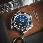 Oceaneva Deep Marine Explorer II Automatic 1250M Pro Diver Blue Black Limited Edition - Watches.com - BKIIHBLBST