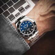 Oceaneva Deep Marine Explorer II Automatic 1250M Pro Diver Blue Black Limited Edition - Watches.com - BKIIHBLBST