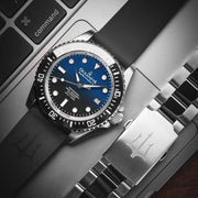 Oceaneva Deep Marine Explorer II Automatic 1250M Pro Diver Blue Black Limited Edition - Watches.com - BKIIHBLBST