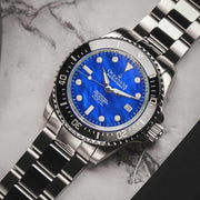 Oceaneva Deep Marine Explorer II Automatic 1250M Pro Diver Blue Mother Of Pearl Limited Edition - Watches.com - BKII200BLMOPST