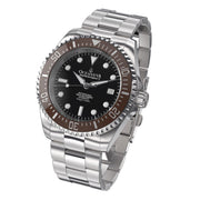 Oceaneva Deep Marine Explorer II Automatic 1250M Pro Diver Brown Black Limited Edition - Watches.com - BRII200BKST