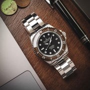 Oceaneva Deep Marine Explorer II Automatic 1250M Pro Diver Brown Black Limited Edition - Watches.com - BRII200BKST