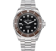 Oceaneva Deep Marine Explorer II Automatic 1250M Pro Diver Brown Black Limited Edition - Watches.com - BRII200BKST