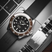 Oceaneva Deep Marine Explorer II Automatic 1250M Pro Diver Brown Black Limited Edition - Watches.com - BRII200BKST