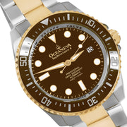 Oceaneva Deep Marine Explorer II Automatic 1250M Pro Diver Brown Yellow Gold Limited Edition - Watches.com - BRII200BRSTGD