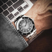 Oceaneva Deep Marine Explorer II Automatic 1250M Pro Diver Gray Fade Limited Edition - Watches.com - BKII200GYFDST