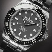 Oceaneva Deep Marine Explorer II Automatic 1250M Pro Diver Gunmetal Gray Limited Edition - Watches.com - BKII200GMGST