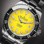 Oceaneva Deep Marine Explorer II Automatic 1250M Pro Diver Yellow Limited Edition - Watches.com - BKII200YLST