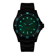 Oceaneva Deep Marine Explorer III Automatic 3000M Pro Diver Black Green Mother Of Pearl Limited Edition - Watches.com - BKIIIGRMP200BK