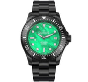 Oceaneva Deep Marine Explorer III Automatic 3000M Pro Diver Black Green Mother Of Pearl Limited Edition - Watches.com - BKIIIGRMP200BK