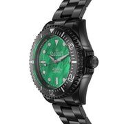 Oceaneva Deep Marine Explorer III Automatic 3000M Pro Diver Black Green Mother Of Pearl Limited Edition - Watches.com - BKIIIGRMP200BK