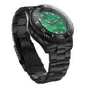 Oceaneva Deep Marine Explorer III Automatic 3000M Pro Diver Black Green Mother Of Pearl Limited Edition - Watches.com - BKIIIGRMP200BK