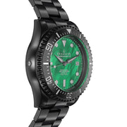 Oceaneva Deep Marine Explorer III Automatic 3000M Pro Diver Black Green Mother Of Pearl Limited Edition - Watches.com - BKIIIGRMP200BK