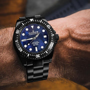 Oceaneva Deep Marine Explorer III Automatic 3000M Pro Diver Black Navy Mother Of Pearl Limited Edition - Watches.com - BKIIINBMP200BK