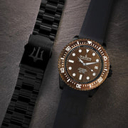 Oceaneva Deep Marine Explorer III Automatic 3000M Pro Diver Bronze Limited Edition - Watches.com - BRIIIBRZ200BK