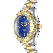 Oceaneva Deep Marine Explorer III Automatic 3000M Pro Diver Gold Blue Mother of Pearl Limited Edition - Watches.com - YGIIIBLMP200BK