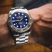 Oceaneva Deep Marine Explorer III Automatic 3000M Pro Diver Navy Mother Of Pearl Limited Edition - Watches.com - STIIINBMP200ST