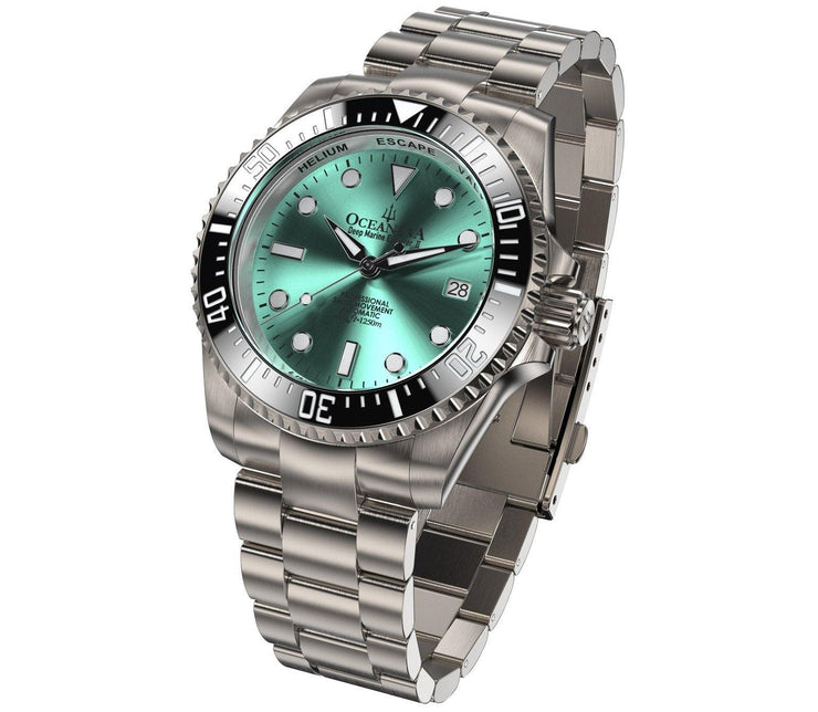 Oceaneva Deep Marine Explorer II 1250M Titanium Automatic Aquamarine Burst Limited Edition