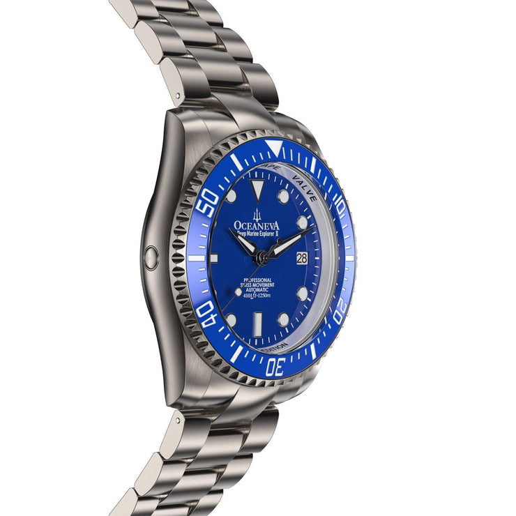 Oceaneva Deep Marine Explorer II 1250M Titanium Automatic Blue Limited Edition