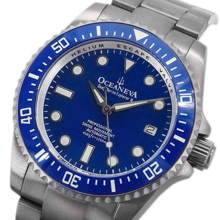 Oceaneva Deep Marine Explorer II 1250M Titanium Automatic Blue Limited Edition