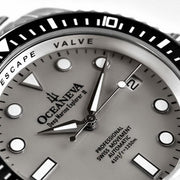 Oceaneva Deep Marine Explorer II Pro Diver Titanium Light Gray Limited Edition