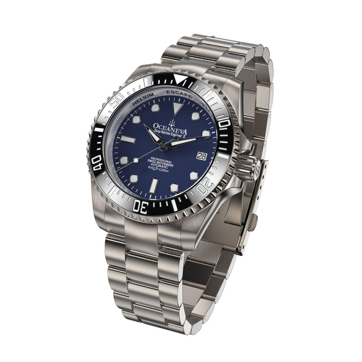 Oceaneva Deep Marine Explorer II 1250M Titanium Automatic Navy Limited Edition