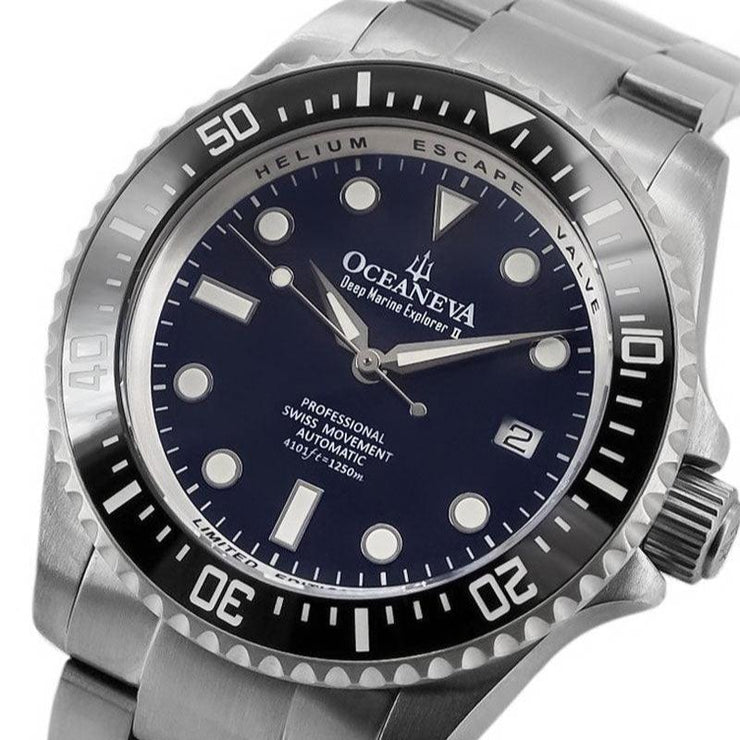 Oceaneva Deep Marine Explorer II 1250M Titanium Automatic Navy Limited Edition