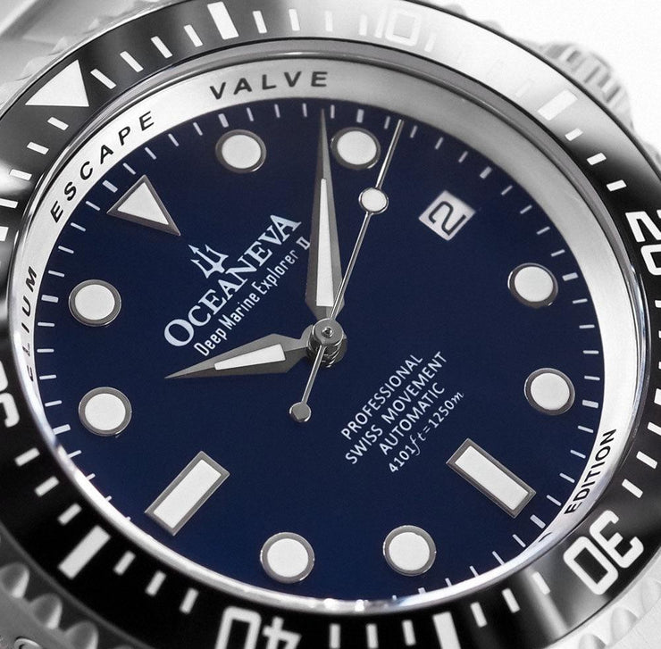 Oceaneva Deep Marine Explorer II 1250M Titanium Automatic Navy Limited Edition