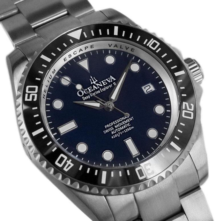 Oceaneva Deep Marine Explorer II 1250M Titanium Automatic Navy Limited Edition