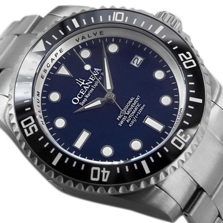 Oceaneva Deep Marine Explorer II 1250M Titanium Automatic Navy Limited Edition