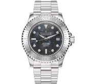 Oceaneva Deep Marine Explorer III 3000M Pro Diver Automatic Gunmetal Gray Mother Of Pearl Limited Edition