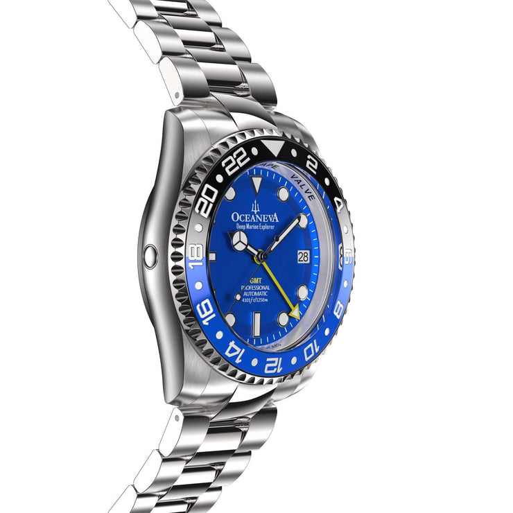 Oceaneva Deep Marine Explorer GMT Automatic 1250M Pro Diver Blue