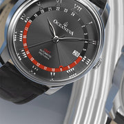 Oceaneva OceanTrek GMT 200m Automatic All Black - Watches.com - OTBK200M34NH - Black Strap