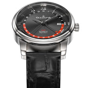 Oceaneva OceanTrek GMT 200m Automatic All Black - Watches.com - OTBK200M34NH - Black Strap