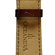 Oceaneva OceanTrek GMT 200m Automatic Black Brown - Watches.com - OTBK200M34NH - Brown Strap