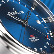 Oceaneva OceanTrek GMT 200m Automatic Blue - Watches.com - OTBL200M34NH