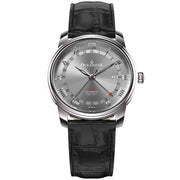 Oceaneva OceanTrek GMT 200m Automatic Gray Black - Watches.com - OTGRY200M34NH - Black strap