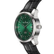 Oceaneva OceanTrek GMT 200m Automatic Green Black - Watches.com - OTGR200M34NH - Black Strap