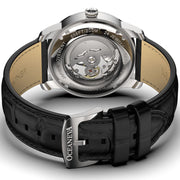 Oceaneva OceanTrek GMT 200m Automatic Silver Black - Watches.com - OTSV200M34NH - Black strap